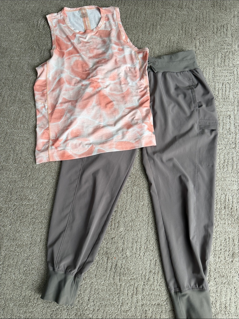 CAlia Gray Jogger Track Pants and top